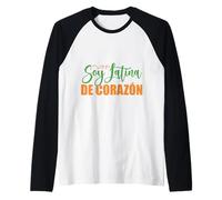 Soy Latina De Corazon Manche Raglan