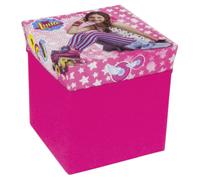Soy luna Disney Pouf Stockage Pieghevole Chaise Boîte Récipient Enfants