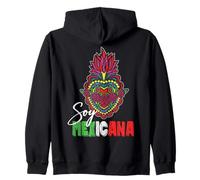 Soy Mexicana De Corazón Mexican Girl Chingona Cabrona Mexico Sweat à Capuche