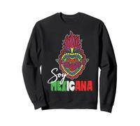 Soy Mexicana De Corazón Mexican Girl Chingona Cabrona Mexico Sweatshirt