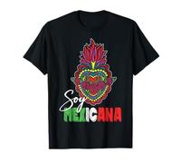 Soy Mexicana De Corazón Mexican Girl Chingona Cabrona Mexico T-Shirt