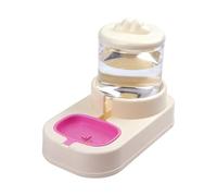 SOY3476-ROSA Abreuvoir Automatique pour Chien Chat Distributeur de Gravité pour Animaux de Compagnie Fontaine à Eau pour Chien Chat 1.8L