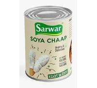 Soya Chaap Médaillons Kebab substitut de viande végétarien 1 x 850 g (soja, farine, farine de blé, farine de blé raffinée, chap) aliments végétaliens soja