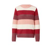 Soyaconcept Pull-over 'Ilene' lie de vin / rouge pastel / rouge foncé / blanc, Taille L