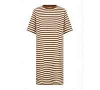 Soyaconcept Robe 'Fidelia' chocolat / blanc naturel, Taille 36