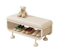 SOYDAN Contemporary Upholstered Bench in Faux Leather, Bench Seat with Storage, End of Bed Bench with Steel Legs, Entryway Put on Shoes for Hallway, Bedroom, Living Room, Dining Room(80 * 35 * 45CM)