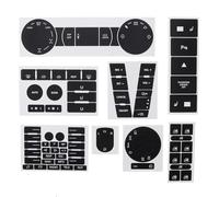 SOYDAN Intérieur de Voiture Autocollants De Réparation De Boutons Climatiques De Fenêtre A/C, Compatible avec VW pour Touareg 2004 2005 2006 2007 2008 2009