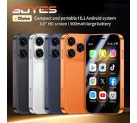 SOYES A17 Mini téléphone intelligent Android8.1 3.0 pouces 2GB RAM 16GB ROM double SIM veille jouer magasin 3G petit téléphone Silvery