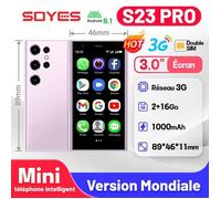 SOYES S23 Pro Smartphone ultra-mince Android8.1 Double SIM Veille 1000 mAh 2 Go RAM 16 Go ROM Réseau 3G Téléphone portable compact