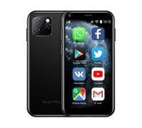 Soyes-teléfono inteligente XS11 Mini, Android 6,0, con cristal 3D, Delgado, bonito, Google Play Store, cámara HD, Sim Dual, Quad Core couleur:Noir, mesures:CHINA