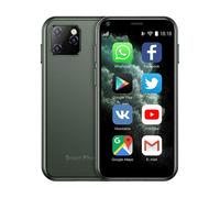 Soyes-teléfono inteligente XS11 Mini, Android 6,0, con cristal 3D, Delgado, bonito, Google Play Store, cámara HD, Sim Dual, Quad Core couleur:Verde, mesures:CHINA