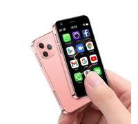 SOYES XS12 Pro Petit Smartphone 3.0 Pouces Android 10.0 2+16GB 2000mAh 13MP OTG Dual SIM 4G Téléphone Rose