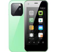 Soyes Xs13 Mini téléphone portable Android 3D verre double carte Sim Tf slot carte 5mp caméra petit téléphone portable vert