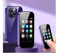 SOYES XS14 Pro 4G Mini Smartphone 3,0 pouces Android 9,0 RAM 3Go ROM 32Go Reconnaissance faciale OTG 2600mAh Double SIM Violet