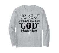 Soyez calmes et sachez Que Les Hommes et Les Femmes chrétiens sont reconnaissants Manche Longue