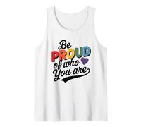 Soyez fier de qui vous êtes LGBTQ Pride Month Groovy Débardeur