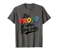 Soyez fier de qui vous êtes LGBTQ Pride Month Groovy T-Shirt
