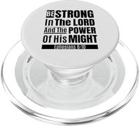 Soyez forts dans Le Seigneur Éphésiens 6:10 KJV Christian Design PopSockets PopGrip pour MagSafe