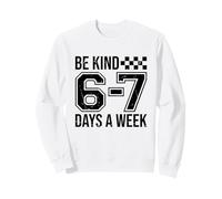 Soyez Gentil 6-7 Minimalist Love Six Seven Kindness Positive Sweatshirt