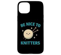 Soyez Gentil avec Knitters Funny Yarn Lover Coque pour iPhone 15 Plus