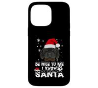 Soyez Gentil avec Moi, Je connais Le Père Noël Chien de Coque pour iPhone 14 Pro Max