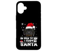 Soyez Gentil avec Moi, Je connais Le Père Noël Chien de Coque pour iPhone 16 Plus