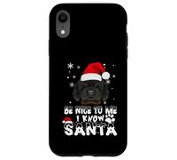 Soyez Gentil avec Moi, Je connais Le Père Noël Chien de Coque pour iPhone XR