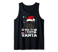 Soyez Gentil avec Moi, Je connais Le Père Noël Chien de Débardeur