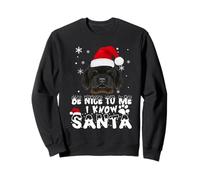 Soyez Gentil avec Moi, Je connais Le Père Noël Chien de Sweatshirt
