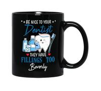 Soyez Gentil Avec Votre Dentiste Mug Céramique Tasse À Thé Unique Tasse À Café Cadeaux Amusants Pour Noël Anniversaire Collègue 330ml