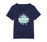 Soyez Gentil dans Un Monde où Vous Pouvez être n'importe Quoi T-Shirt, Femme Grandes Tailles, Bleu Marine, 6X
