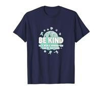 Soyez Gentil dans Un Monde où Vous Pouvez être n'importe Quoi T-Shirt, Homme, Bleu Marine, 6XL