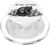 Soyez Gentil, j'essaye Le drôle de Raton Laveur PopSockets PopGrip pour MagSafe