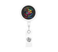 Soyez gentil Journée de sensibilisation à l'autisme dans un monde où vous pouvez être n'importe quoi Porte-badge rétractable Reel Clip Id Card Holder for Nurse Student Office Worker