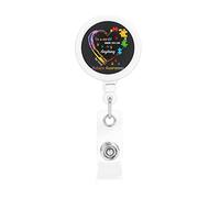 Soyez gentil Journée de sensibilisation à l'autisme dans un monde où vous pouvez être n'importe quoi Porte-badge rétractable Reel Clip Id Card Holder for Nurse Student Office Worker