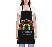 Soyez gentil Journée de sensibilisation à l'autisme dans un monde où vous pouvez être n'importe quoi Tabliers pour femmes hommes Tablier à bavette imperméable Tabliers de chef pour la cuisine Cuisson