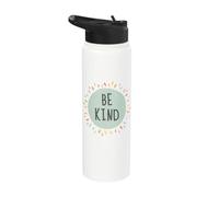 Soyez gentils, affirmations, positivité, faites le bien, aimez tous les humains gentiment Stainless Steel Insulated Water Bottle