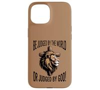 Soyez jugé par Le Monde ou jugé par Dieu Coque pour iPhone 15