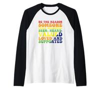 Soyez la raison pour laquelle quelqu'un se sent bien accueilli Manche Raglan