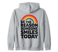 Soyez la Raison pour laquelle Quelqu'un sourit avec gentillesse, positivité, Arc-en-Ciel, rétro Sweat à Capuche