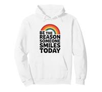 Soyez la Raison pour laquelle Quelqu'un sourit avec gentillesse, positivité, Arc-en-Ciel, rétro Sweat à Capuche