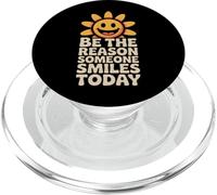 Soyez la Raison pour laquelle Quelqu'un sourit, gentillesse, Sourire, Soleil, rétro PopSockets PopGrip pour MagSafe