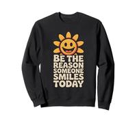 Soyez la Raison pour laquelle Quelqu'un sourit, gentillesse, Sourire, Soleil, rétro Sweatshirt