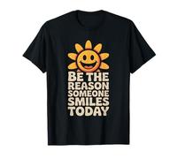 Soyez la Raison pour laquelle Quelqu'un sourit, gentillesse, Sourire, Soleil, rétro T-Shirt