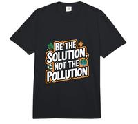 Soyez la Solution, Pas la Pollution - Funny Earth Day Comfort Colors Adult Heavyweight T-Shirt