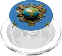 Soyez Le Changement : Un Monde Meilleur Commence par Vous PopSockets PopGrip pour MagSafe