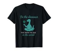 Soyez le dinosaure que vous souhaitez voir l'art graphique zen T-Shirt