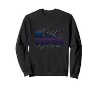 Soyez l'exception : Typographie inspirante Sweatshirt, Unisexe pour Adultes, Noir, M