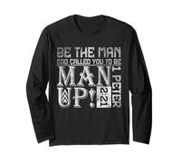 Soyez l'homme Que Dieu Vous a appelé à être Un Homme Debout, entraînement chrétien Manche Longue