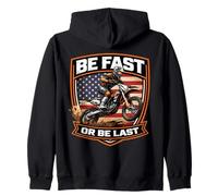 Soyez Rapide ou Soyez Le dernier Pilote de Motocross American Patriot Sweat à Capuche